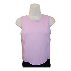 Lululemon Nulu Twist-Back Yoga High Neck Tank Top Purple Women's Size 8
